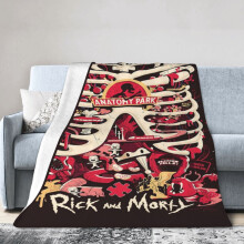 Rick and Morty plush throw blanket 50x60 inches