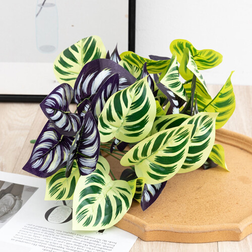 Artificial Plant Stem with Leaves 1 Piece 2