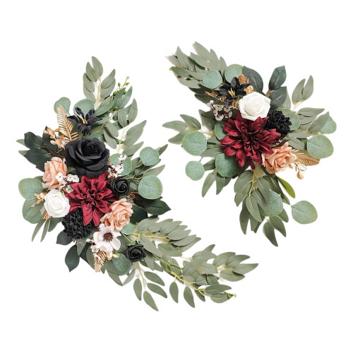 Artificial Wreath for Door or Window 2 pcs 1