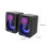 XTMPMY black wired computer speaker with superior audio 7
