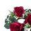 Pillar Candle Ring Wreath Artificial Floral Red 7