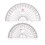 Clear Acrylic Protractor Angle Ruler 2 Pieces 2