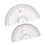Clear Acrylic Protractor Angle Ruler 2 Pieces 8