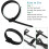 Reusable Cable Ties Hook and Loop 50 Pack 150mm x 12mm Black 4