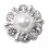 Rhinestone Alloy Flatback Buttons for DIY Craft 10 pcs 8