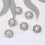 Rhinestone Alloy Flatback Buttons for DIY Craft 10 pcs 4