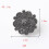 Rhinestone Alloy Flatback Buttons for DIY Craft 10 pcs 6