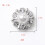 Rhinestone Alloy Flatback Buttons for DIY Craft 10 pcs 5