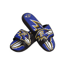 FOCO Baltimore Ravens NFL Mannen Colorblock Big Logo Gel Slides - L