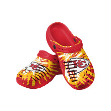 FOCO Kansas City Chiefs NFL Heren Tie-Dye Clogs met Strap - M