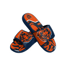FOCO Chicago Bears NFL Heren Colorblock Big Logo Gel Slides - S