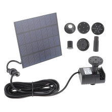 Solar fountain pump black 1.2W outdoor garden