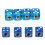 OOKWE dice-shaped tire valve stem covers 4 pcs 2
