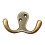 Vintage brass towel hanger wall hook single 2