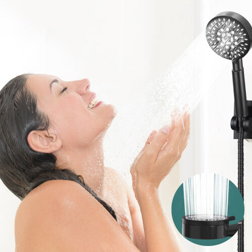 Kitchen Turbo Shower Head with Water Filter and 5 Modes