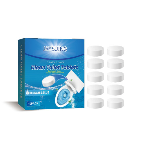 Toilet Cleaning Tablets Bleached Blue 10 Capsules