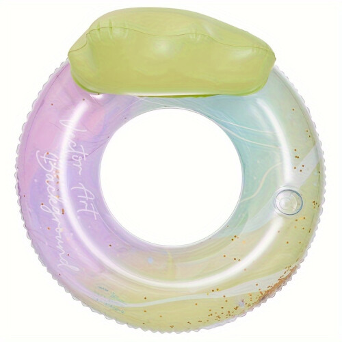 Glittering Inflatable Swimming Ring 1pc 1