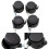 Black Chair Caster Wheels with Brake M8 4 pcs 4