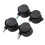 Black Chair Caster Wheels with Brake M8 4 pcs 7
