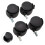 Black Chair Caster Wheels with Brake M8 4 pcs 3