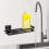 Stainless Steel Wall-Mount Organizer Rack for Sink and 5
