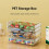 A4 Paper Organizer Transparent PET File Box 1pc 7