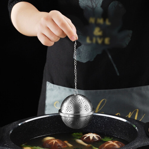 Stainless Steel Tea Strainer with Chain 304 Mesh 1