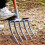 Garden digging fork 4-tine high-carbon steel 4