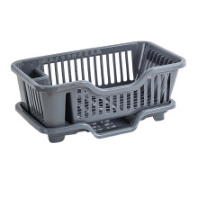Kitchen Dish Drying Rack with Drain Tray and Utensil Holder
