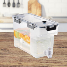Cold drink dispenser jug with faucet 3.5L