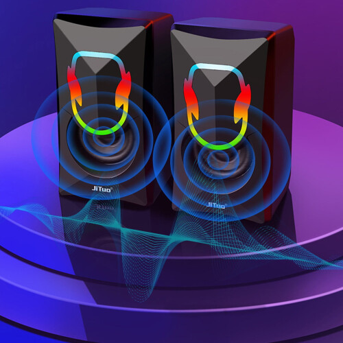 Bluetooth speaker with glowing lights premium sound 1 unit