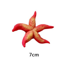 Decoraciones artificiales para acuarios Luxsea: estrellas de mar de resina brillantes y coloridas con forma de coral.