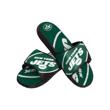 FOCO New York Jets NFL Mannen Colorblock Big Logo Gel Slides - S