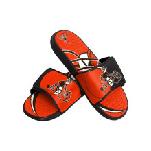 FOCO Cleveland Browns NFL Heren Colorblock Grote Logo Gel Slippers - S