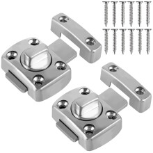 Rotary Bolt Latch Zinc Alloy 2 pcs 180 Switch