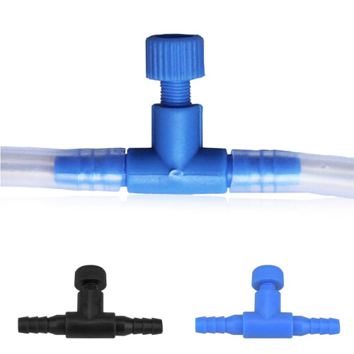 T-shaped 2-way air volume regulating valve for aquarium 1