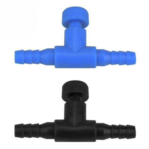T-shaped 2-way air volume regulating valve for aquarium 2