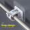 Wileqep curtain rod brackets self-adhesive 2 pcs 2