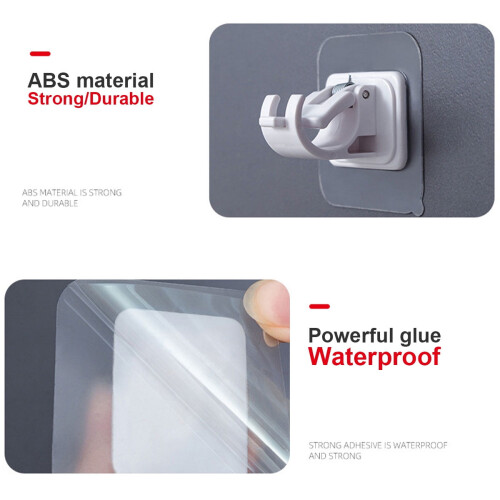 Wileqep curtain rod brackets self-adhesive 2 pcs 2