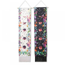 Bohemian tapestry wall hanging cotton linen 51.2x12.8 in
