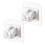 Wileqep curtain rod brackets self-adhesive 2 pcs 7