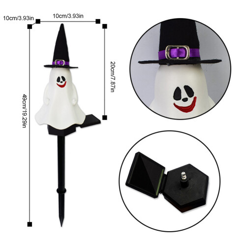 HBASD Solar Ghost Pathway Lights 18.11in Waterproof 1
