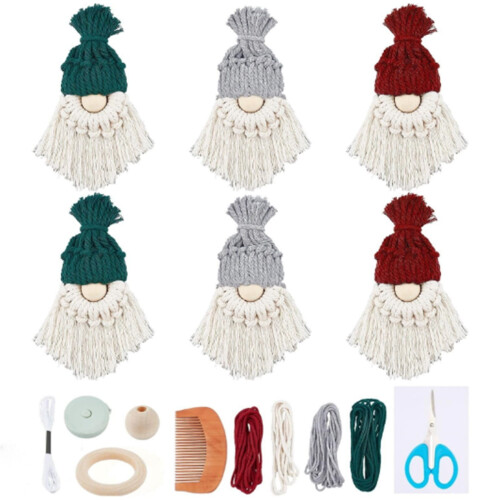 Christmas gnome knitting kit with instructions 1 set