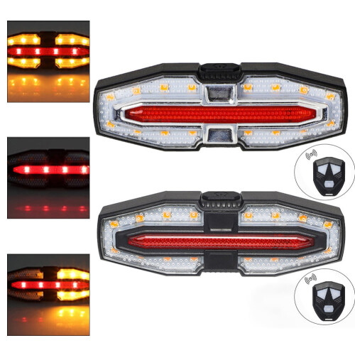 Bicycle Turn Signal Tail Light USB Charging 2
