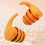 Silicone Sleep Ear Plugs Noise Reducing Waterproof Orange 6