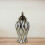 Ceramic ginger jar vase with lid white gold medium 1