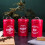 Metal Coffee and Tea Storage Tin 1200ml 3 Pack Red 1