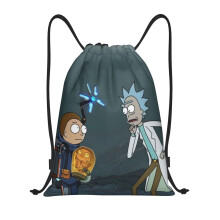 Rick and Morty drawstring bag medium unisex