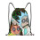 Rick and Morty Drawstring Bag Unisex Medium 1