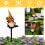 Solar Orange Gnome Path Light Outdoor Waterproof 18.11in 3